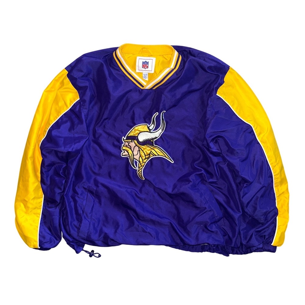 NFL Minnesota Vikings G-III Apparel Windbreaker Pullover Purple Yellow Mens XL